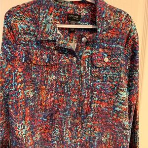 Attyre Vibrant Multicolor Jean Jacket